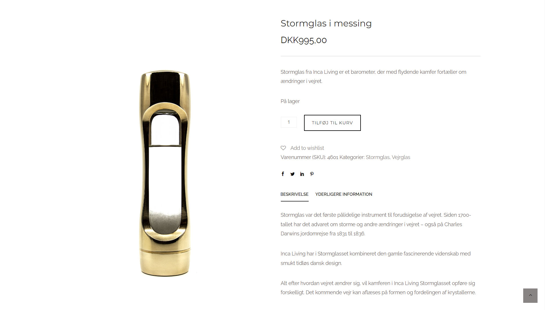 Portfolio med design af webside med webshop for Inca Living af freelance marketingkonsulent og freelance marketing konsulent i Randers Marketingsnedkeren