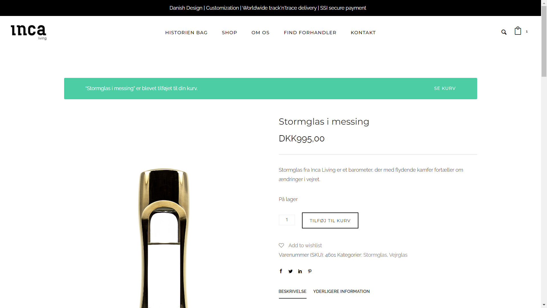 Portfolio med design af webside med webshop for Inca Living af freelance marketingkonsulent og freelance marketing konsulent i Randers Marketingsnedkeren