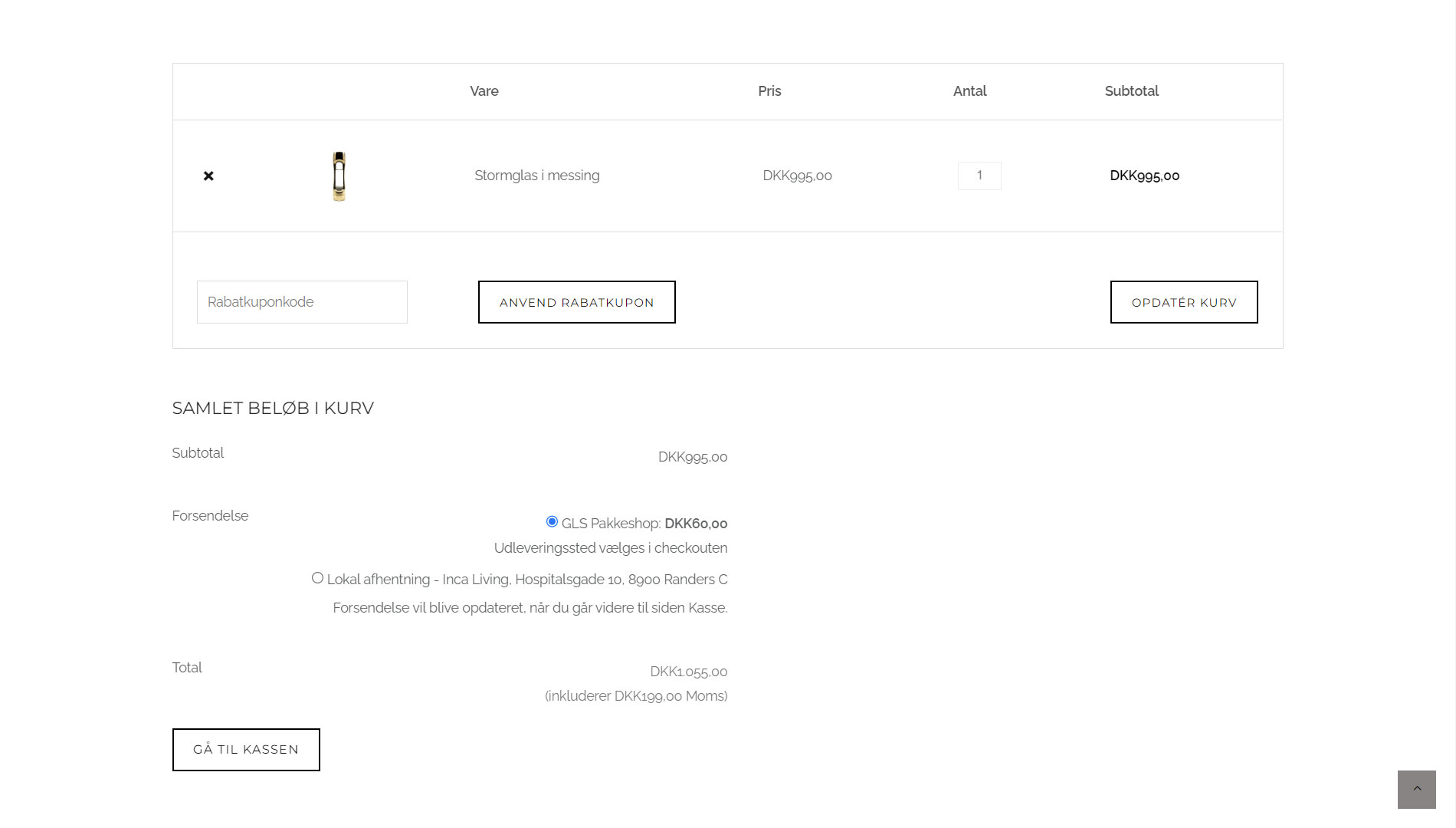 Portfolio med design af webside med webshop for Inca Living af freelance marketingkonsulent og freelance marketing konsulent i Randers Marketingsnedkeren