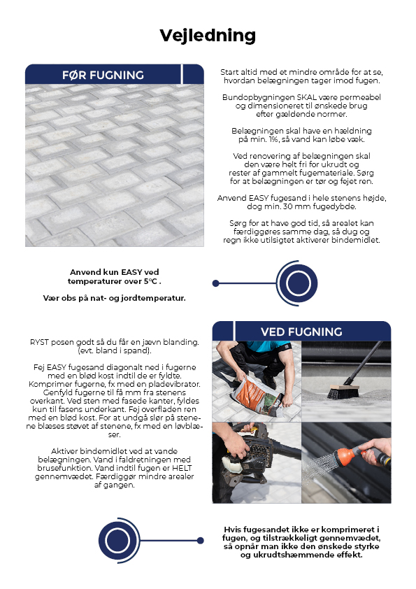 4-sidet brochure for Lithomex med fokus på produktet Styrkefuge L10 - designet af marketing freelance og freelance marketingkonsulent Marketingsnedkeren