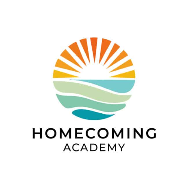 Logo for Homecoming Academy designet af freelance marketingkonsulent og freelance marketing konsulent i Randers Marketingsnedkeren