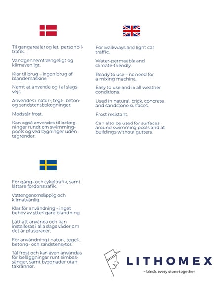 Design af emballage / spand til Lithomex Quicksand designet at grafisk designer og freelance marketing konsulent Marketingsnedkeren